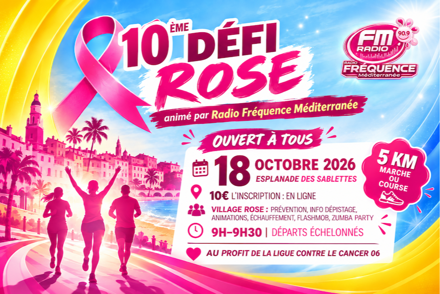 10 ème Défi Rose animé par Radio Fréquence Méditerranée